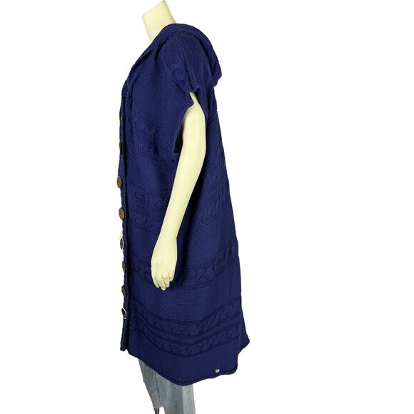 Pure Handknit Neiman Marcus sweater S / M Small Medium Cardigan Jacket Vest - Picture 10 of 12